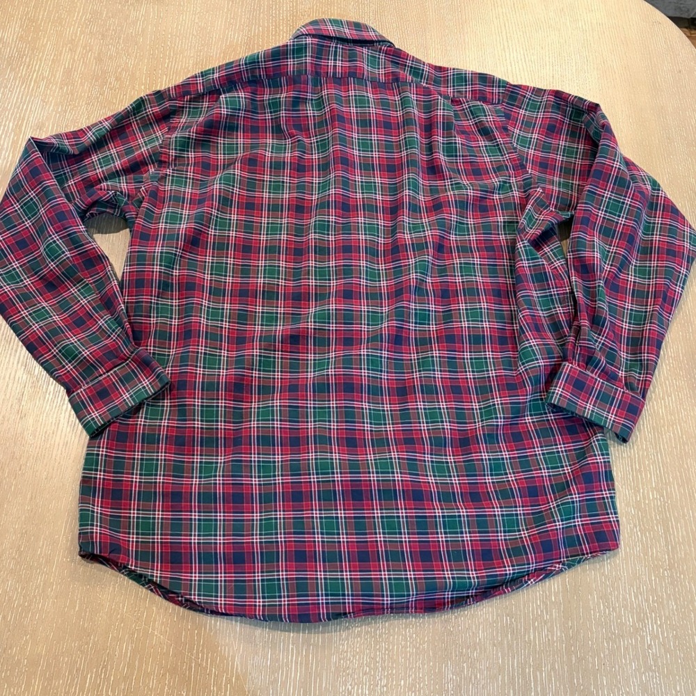 Daniel Cremieux Classics Men's XL Tailored Fit Red Green Tartan Plaid Shirt - Picture 6 of 7